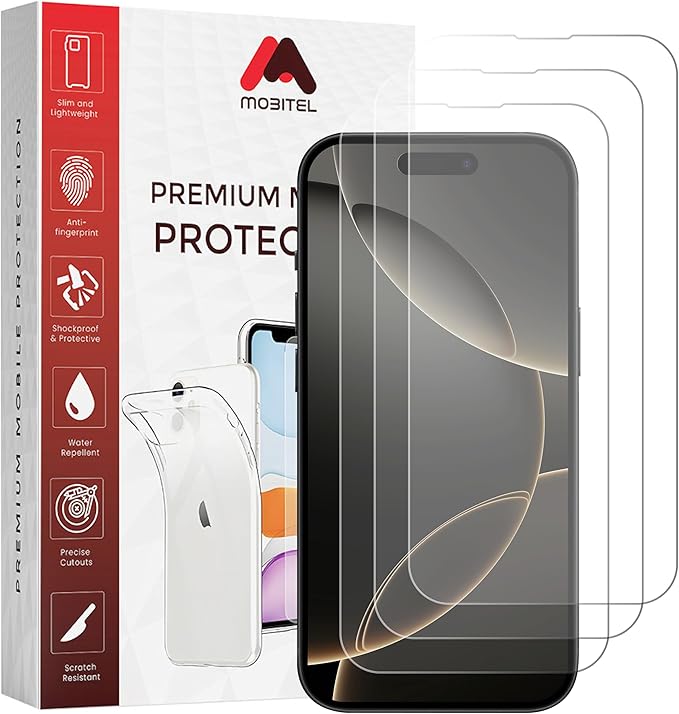 Lot de 3 Films Protectés iPhone 16 Pro Max